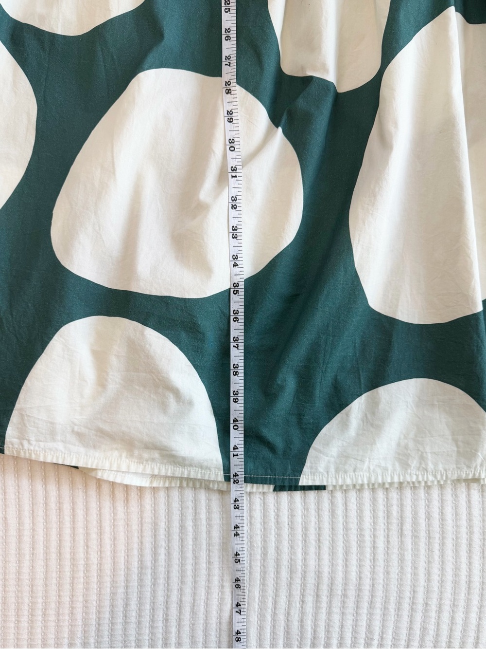 Cala De La Cruz Polka Dot Off-Shoulder Smocked Bodice Cotton Midi Dress - Picture 6 of 7